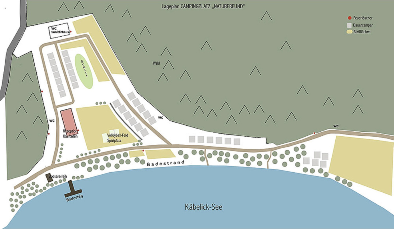 Stellplätze auf unserem Campingplatz Camping36, Campingplatz Naturfreunde